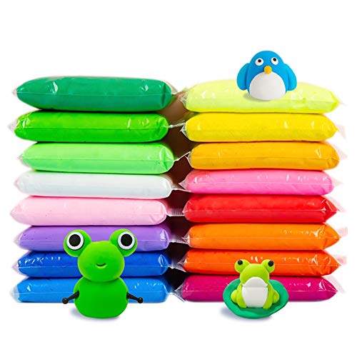 Non- Toxic 12 Different Color Fluffy Foam Clay with 3 Tools