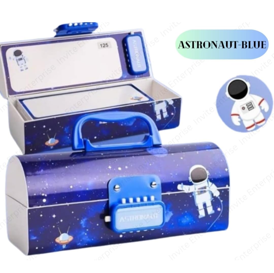 Kids Pen & Pencil Box,Suitcase Style Password Lock Pencil Case,Multi-Layer Pencil Box for Kids, Boys, Girls, Stationary Organizer Case for Kids, Return Gift for kids