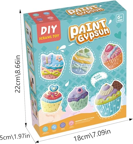 DIY SCRAWL TOY ,Gypsum Plaster Painting Kit for Kids, Mould and Paint Kits- Plaster Painting Art & Craft Set