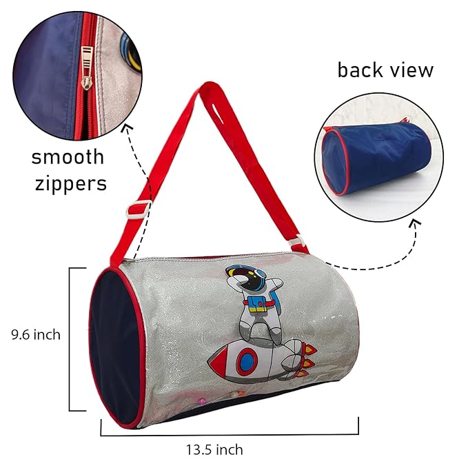 Premium Glitter Duffle Bag | Girls Tie Dye Gym Duffle Bag for Kids Girls | Travel Bag for Teens Carry-On Size & Ideal for School (One Size)