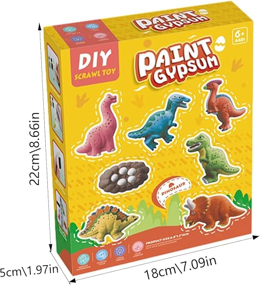 DIY SCRAWL TOY ,Gypsum Plaster Painting Kit for Kids, Mould and Paint Kits- Plaster Painting Art & Craft Set