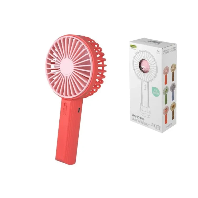 Dian di Mini Portable USB Hand Fan, USB Fan Portable High Speed Built-in Rechargeable Battery Operated Summer Cooling Table Fan with Stand For Home Office Indoor Outdoor Travel