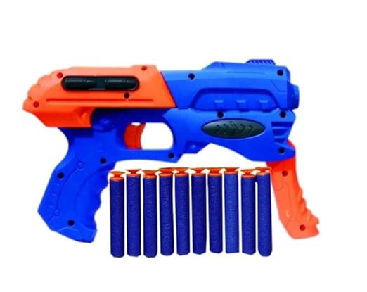 Huracan EVO Manual Soft Bullet Gun for The Delta Age Tropper Toy with 10 Soft Foam Bullets Fun Target Shooting Battle Fight Game for Kids Boys and Girls
