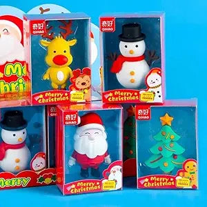 Big Christmas Erasers, Santa Erasers Stationery Gift for Kids, Christmas Theme Erasers, Eraser for Girls and Boys for Return Gift Item, Eraser for Kids for School Use