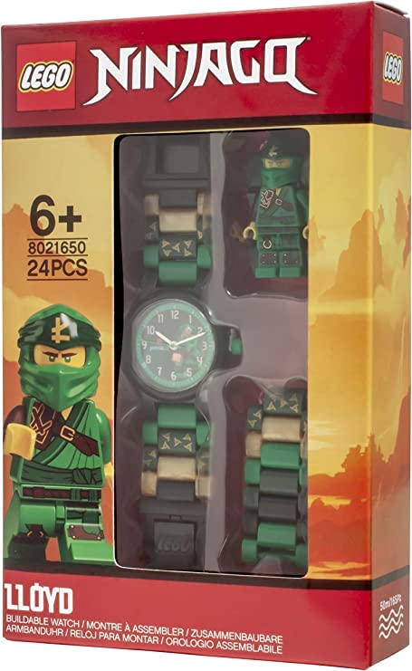 LEGO Unisex Child Quartz Watch, Analogue Classic Display and Plastic Strap