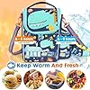Polyester Kids Cooler Insulated Lunch Bag Large Tote for Girls, Boys, Men, Women, with Water Bottle Holder and Adjustable Strap (Dinosaur), 6...