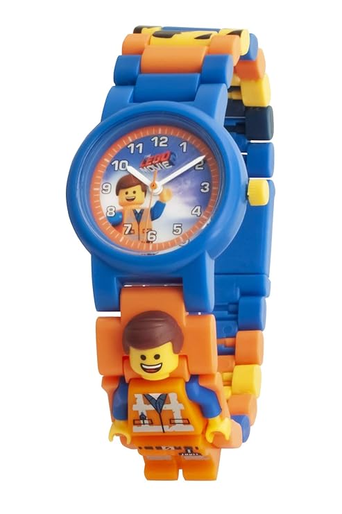 LEGO Unisex Child Quartz Watch, Analogue Classic Display and Plastic Strap