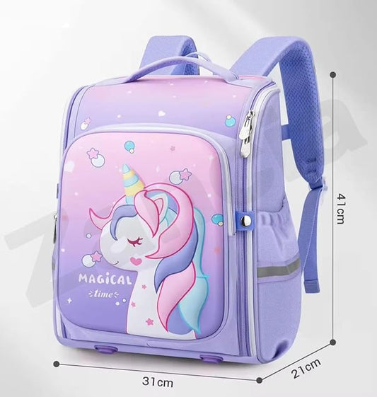 School Bags for Unisex 2-12 Year Stylish Durable 3D Backpack Shoulder School Bags for Unisex Birthday Gift for children  School Bag Foldable Bag Waterproof