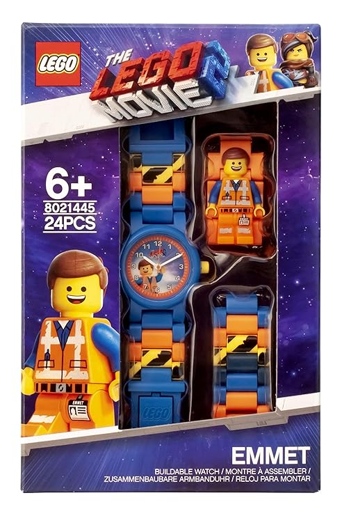 LEGO Unisex Child Quartz Watch, Analogue Classic Display and Plastic Strap