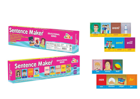 Golden Games Max Fun Sentence Maker | 98 Durable Multi Colour Cards | Read Words and Create Sentences | Thick Cardboard Flash Cards | Making Reading Fun |...