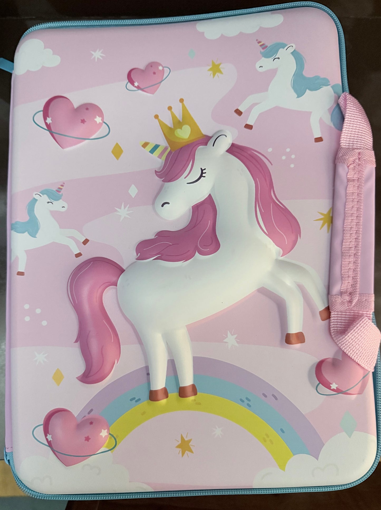 Cute Printed Multi-Layer Large Capacity Hardtop Bag, Multipurpose Hardtop Laptop Bag with Handle Tablet Bag for Kids(Print May Vary)