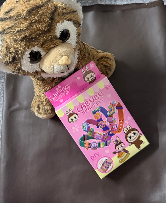 LABUBU kids band for kids .DIY Creative Craft Bracelet Making Kit for Kid, Friendship Band, Silicone Wristbands for Kid, Bracelet Bands for Birthday Gift