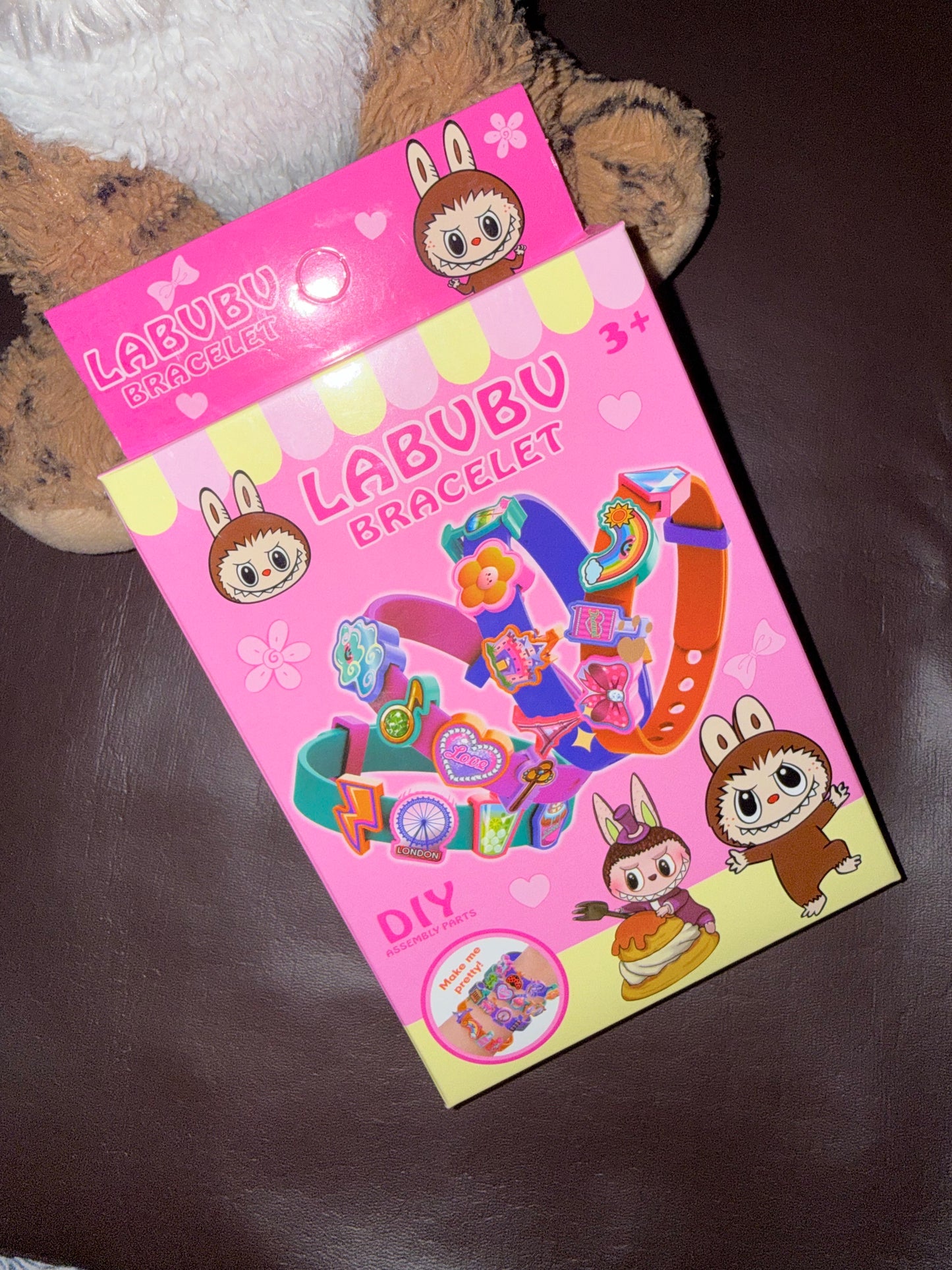 LABUBU kids band for kids .DIY Creative Craft Bracelet Making Kit for Kid, Friendship Band, Silicone Wristbands for Kid, Bracelet Bands for Birthday Gift