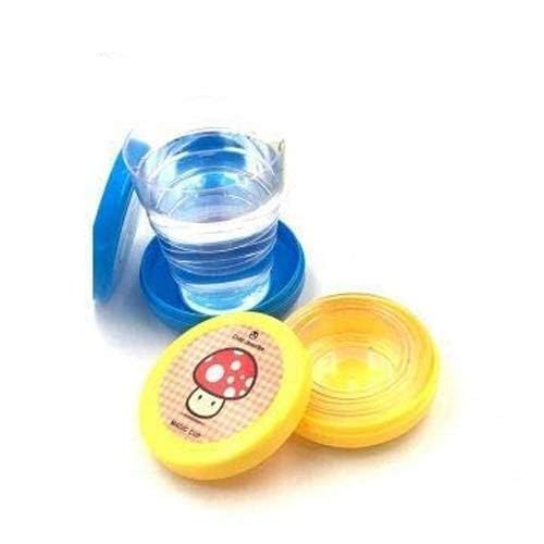 Magic Cup Folding Cup Magic Glass for Children Folding Collapsible Magic Cup Mug Glass for Travel, Outdoors Multicolor