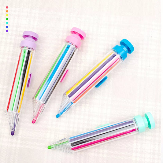 Press Multi Color Crayon Pen